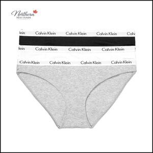 Soft Cotton Bikini Panties 3-Pack with Logo Waistband